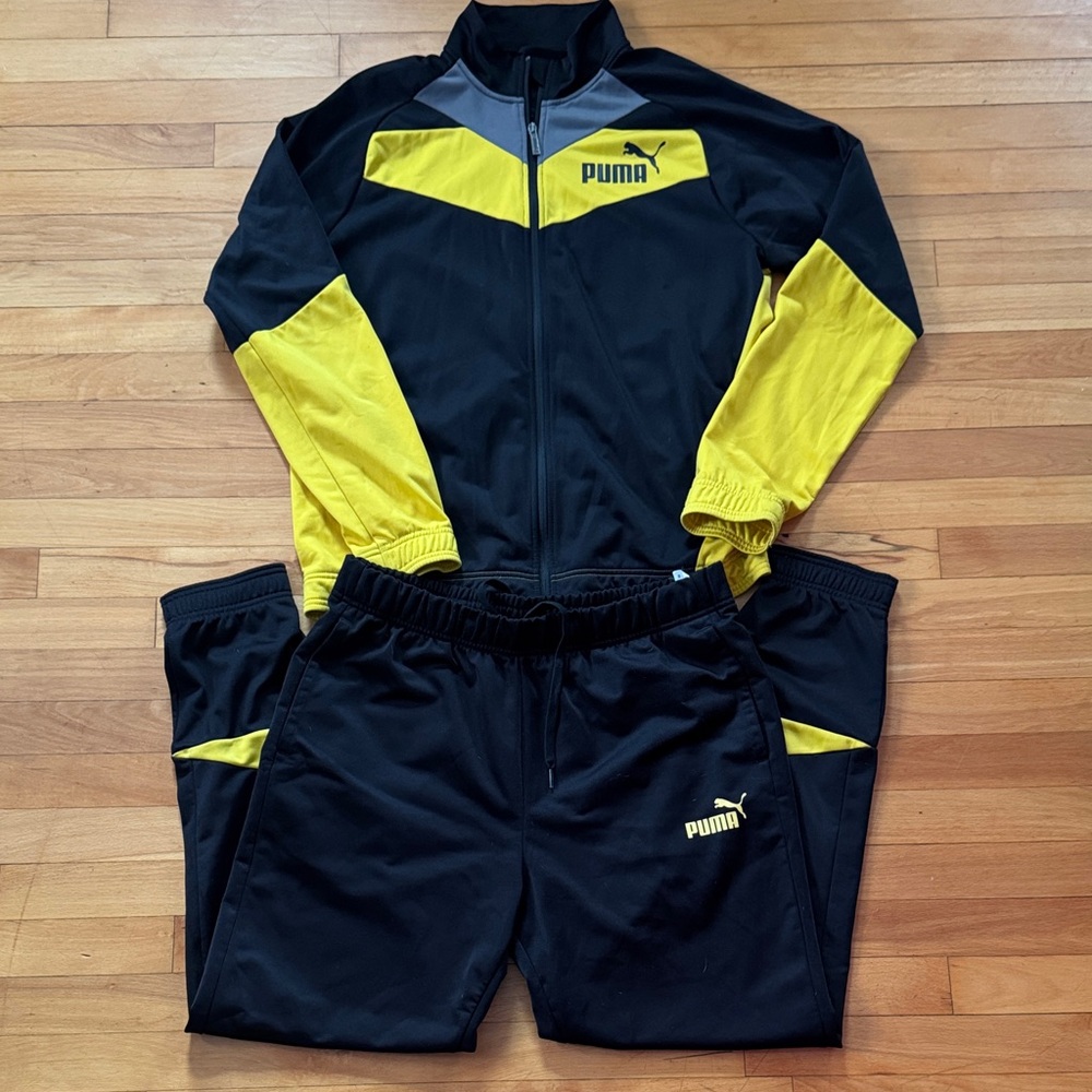 Puma Black and Yellow Athletic Set